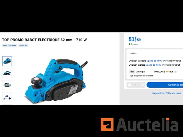 82 mm silverline elektrische schaafmachine - afbeelding 1 van  4