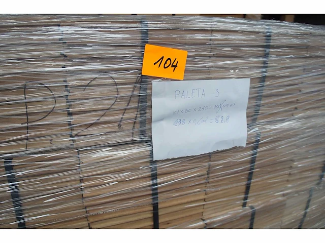 82,80 m² massief eiken visgraatparket 21mm - afbeelding 2 van  5
