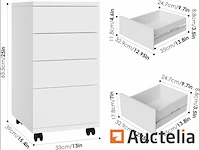 [8408-026] bureautafel doos met 4 lades, opbergruimte meubilair - afbeelding 4 van  8