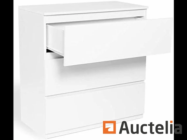 [8408-057] wit dressoir met 3 lades - afbeelding 2 van  2