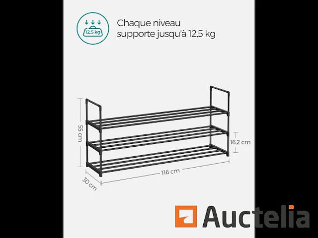 [8408-223] schoenrekken met 3 rek, schoenenrekken - afbeelding 3 van  5