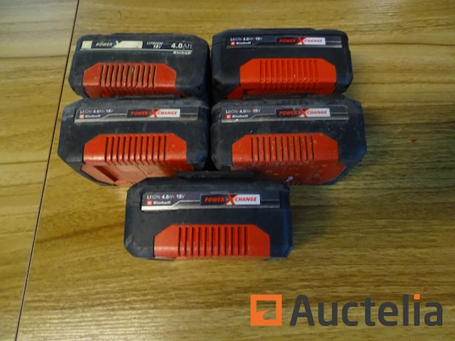 [8440-040] 5 batterijen 4,0 ah einhell - afbeelding 1 van  4