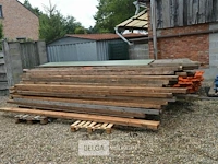 ±85 st partij houten balken - afbeelding 1 van  4