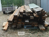 ±85 st partij houten balken - afbeelding 3 van  4