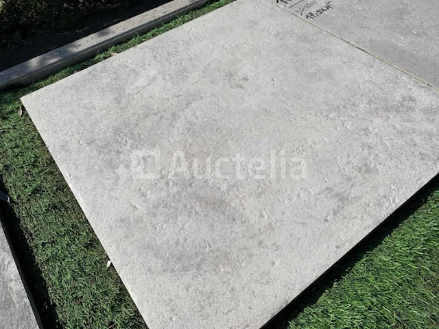 8,50m² buitentegels, salento grijs 60x60 x20mm gerectificeerd, steeneffect, nieuw verpakt - afbeelding 2 van  2