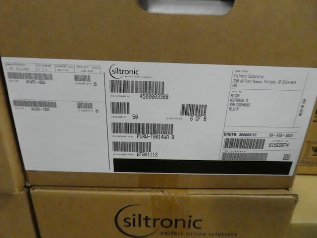 850x wafer - 200 mm thick 111 flat test silicon wafers - afbeelding 4 van  5