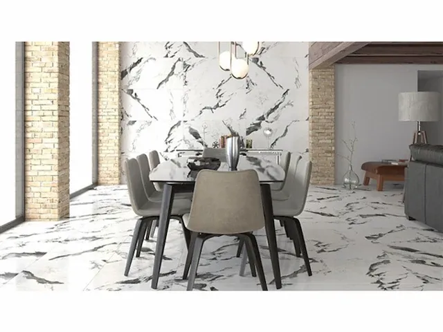 86,40m² - 60x120cm - panda white matt gerectificeerd - afbeelding 1 van  2