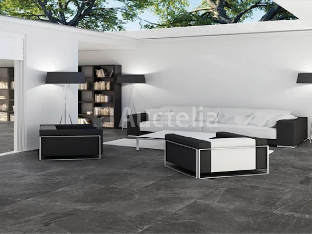 86,40m² tegels met natuursteeneffect 60x60, nieuw verpakt, vloer en wand - afbeelding 1 van  3