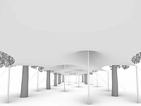 8,75x46m taupe stretch tentzeil - custom