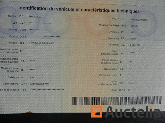 [8904-00084] motorfiets hyusung gv650 (2009-4.454 km) - afbeelding 16 van  29