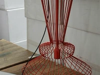 ±8dozen x 1st designlamp draad rood 45x45x77 cm - afbeelding 2 van  4
