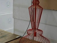 ±8dozen x 1st designlamp draad rood 45x45x77 cm - afbeelding 1 van  5