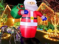 8ft opblaasbare kerstman met led licht (244 cm) - afbeelding 1 van  4