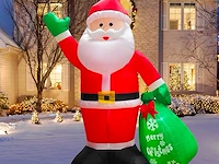8ft opblaasbare kerstman met led licht (244 cm) - afbeelding 1 van  4