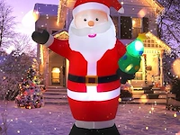 8ft vintoney opblaasbare kerstman met roterend led-licht (244 cm) - afbeelding 1 van  5