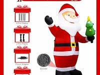 8ft vintoney opblaasbare kerstman met roterend led-licht (244 cm) - afbeelding 2 van  5