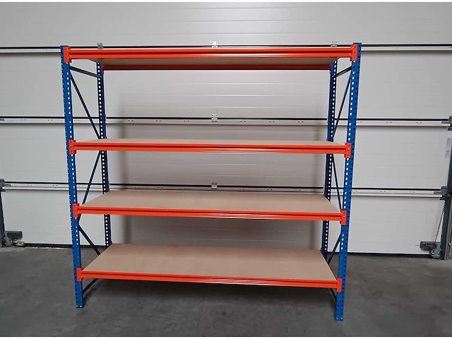 8m new longspan shelving h2000 x l(4 x 2000) x d500mm 4 levels - afbeelding 1 van  1