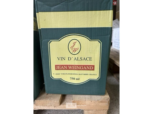 8x 1 doos alsace jean weingand pinot blanc 2012 - afbeelding 2 van  4