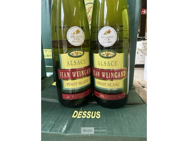8x 1 doos alsace jean weingand pinot blanc 2012 - afbeelding 4 van  4