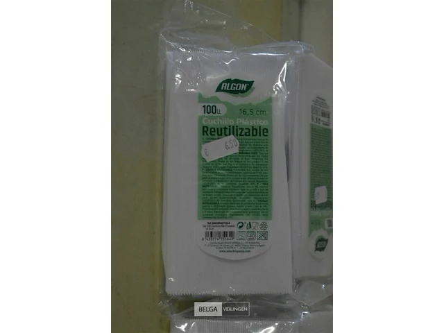8x 100 algon plastic messen - afbeelding 2 van  2