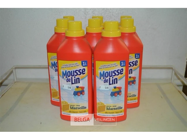 8x 1l mousse de lin zeep marseille - afbeelding 1 van  2