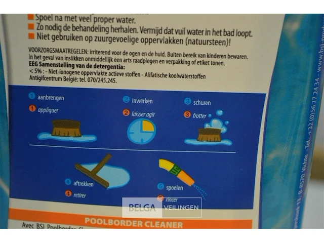 8x 1l poolborder cleaner - reiniger van zwembadranden - afbeelding 2 van  2