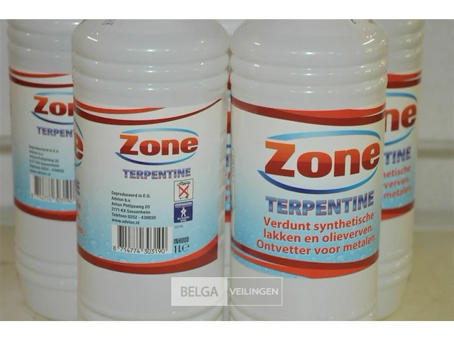 8x 1l zone terpentine - afbeelding 2 van  2