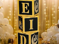 8x 3 kubussen decoratie ramadan - afbeelding 2 van  2