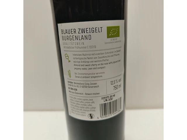 8x 75cl blauer zweigelt bio - afbeelding 2 van  2
