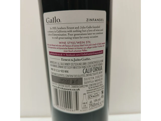 8x 75cl gallo family - afbeelding 2 van  2