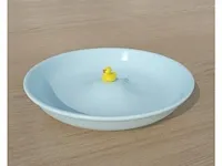 8x baby duck plate blauw