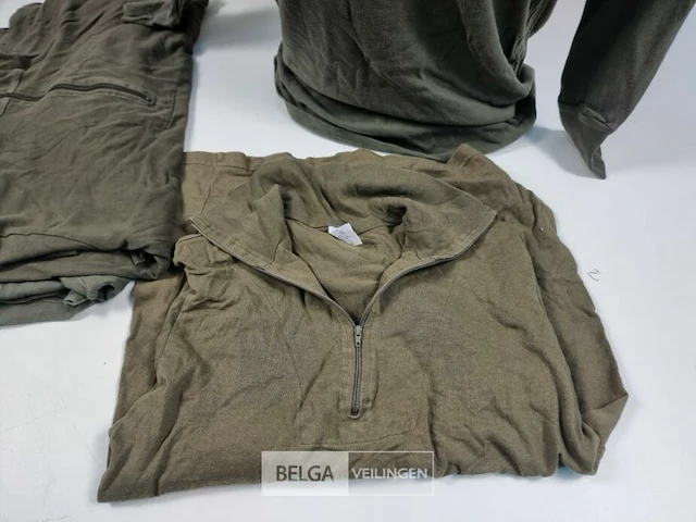(8x) bundesheer functional longsleeve shirt legergroen - afbeelding 4 van  5
