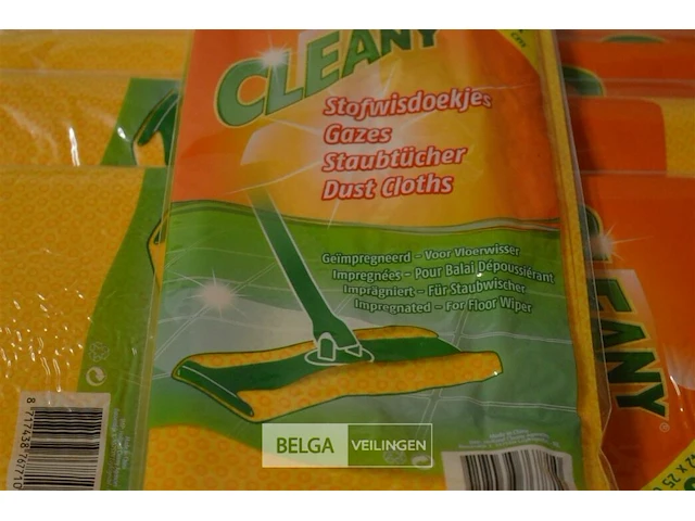 8x cleany geïmpregneerde vloerstofdoekjes - afbeelding 2 van  2