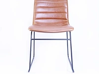 8x cognac design eetkamerstoel sm - afbeelding 2 van  4