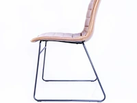 8x cognac design eetkamerstoel sm - afbeelding 3 van  4