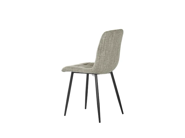 8x design eetkamerstoel beige chenille - afbeelding 3 van  6