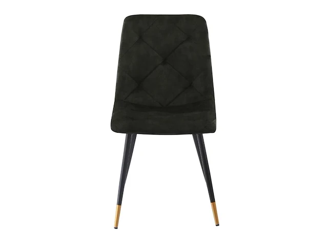 8x design eetkamerstoel groen velvet - afbeelding 2 van  4