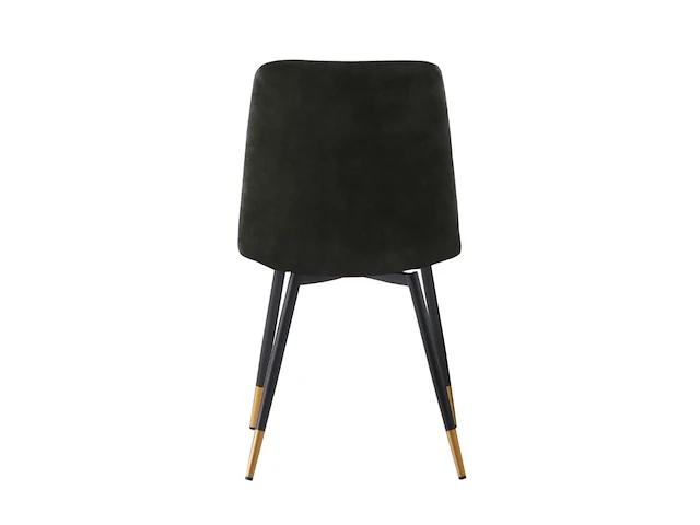 8x design eetkamerstoel groen velvet - afbeelding 3 van  4