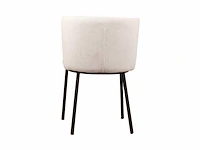 8x design eetkamerstoel wit weave - afbeelding 3 van  4