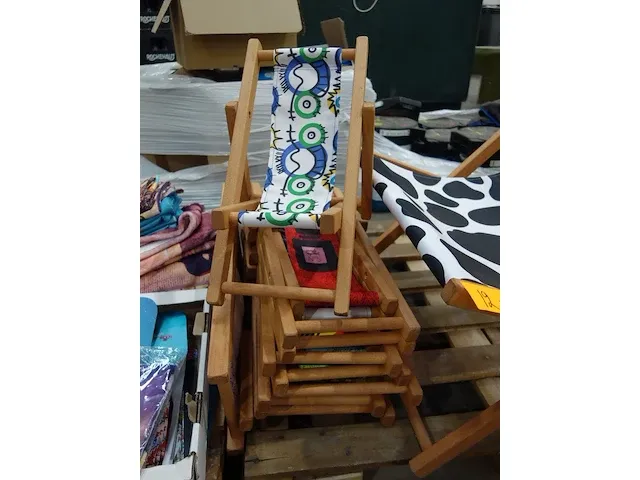 8x houten strandstoel - afbeelding 2 van  2