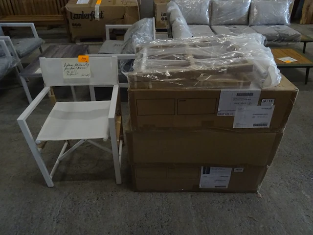 8x inklapbare teak regisseursstoel diphano - afbeelding 1 van  6