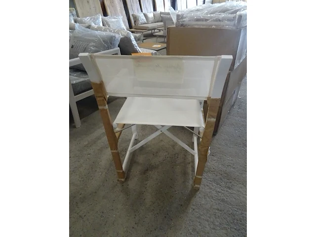 8x inklapbare teak regisseursstoel diphano - afbeelding 4 van  6