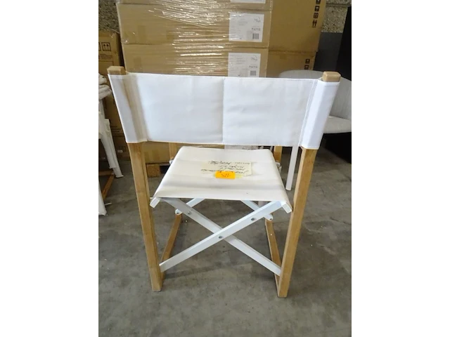 8x inklapbare teak regisseursstoel jardinico - afbeelding 3 van  5