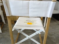 8x inklapbare teak regisseursstoel jardinico - afbeelding 3 van  5