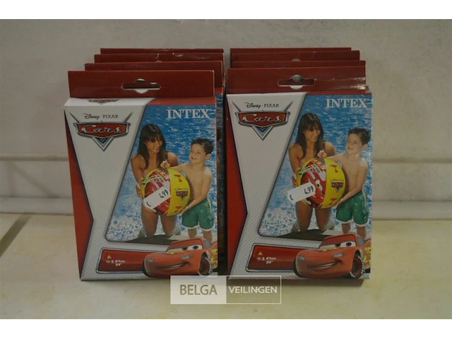 8x intext cars bal ± 61cm - afbeelding 1 van  1