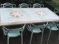8x kiki groen design tuinstoelen - afbeelding 1 van  8