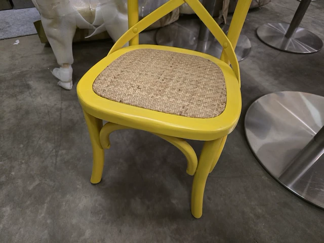 8x kinderstoel yellow zh35cm - afbeelding 4 van  6