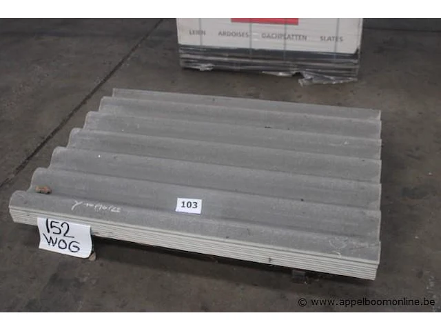 8x neptunus golfplaat 76 152x110 ba-rh wog345 (80 st/pal) (= 6 1/4 golven met 4 voorgegroefde hoeken) - afbeelding 1 van  4