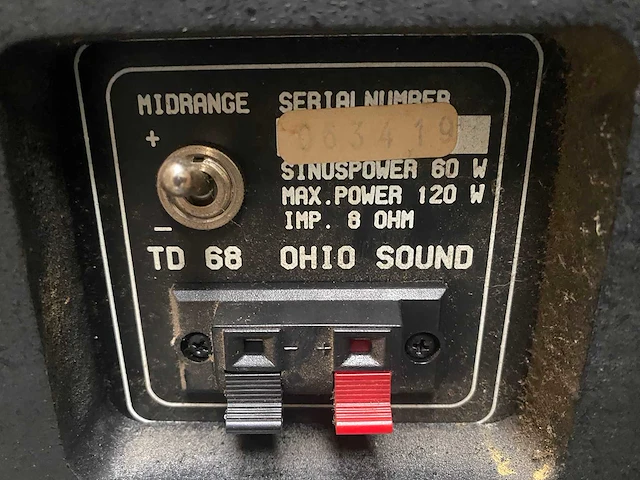 8x ohio sound speaker, model td 68 - afbeelding 3 van  3