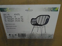 8x outdoor stoel lesli living - afbeelding 4 van  5